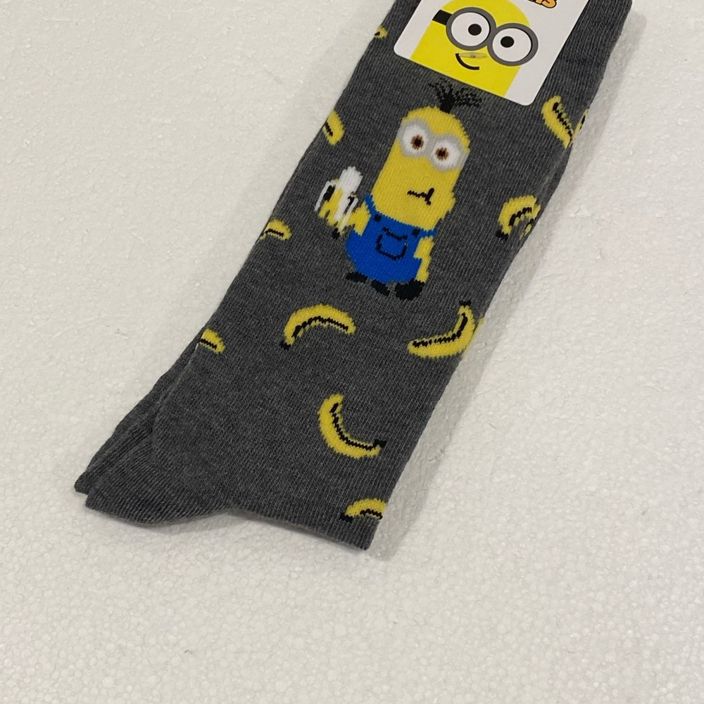 Minions Crew Socks bananas grey - Picture 4 of 7
